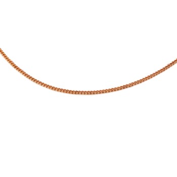 9ct Rose Gold 18 inch Curb Chain